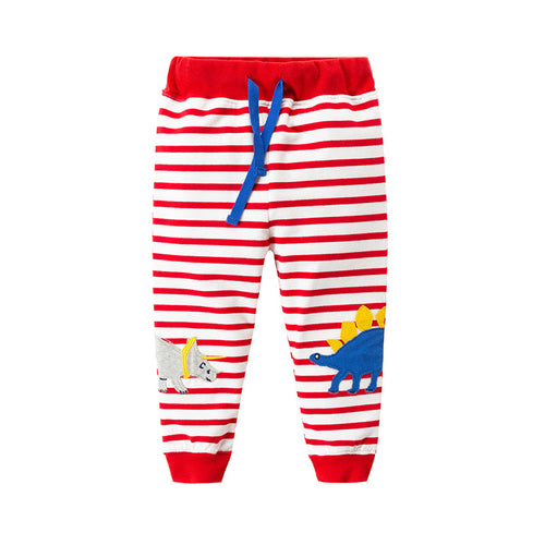 Jumping New Baby Boys Pants Kids Harem pants Autumn thick animal dinosaur Cotton Pants Children Trousers for boys long pants