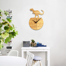 Wood T-Rex Wall Clock