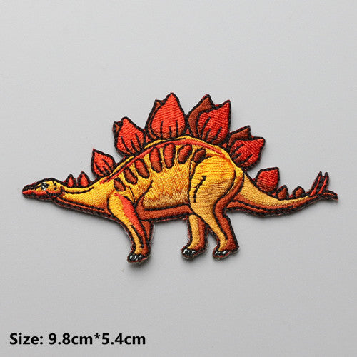 Stegosaurus Embroidered DIY Iron On Patch Applique