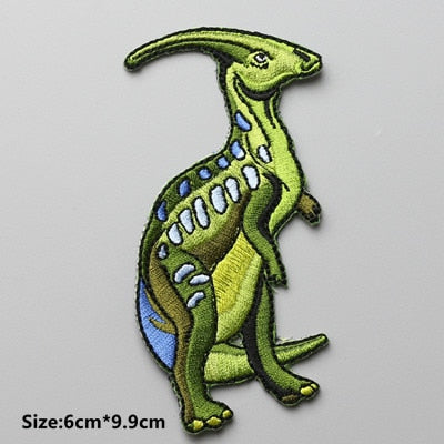 Parasaurolophus Embroidered DIY Iron On Patch Applique