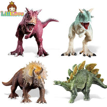 Jurassic Triceratops Stegosaurus Carnotaurus Dinosaurs Models Plastic Animal Action Figure Collection Toys