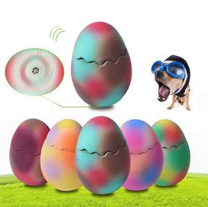 Peek-A-Boo Dinosaur Egg Dog Pet Squeaky Toy