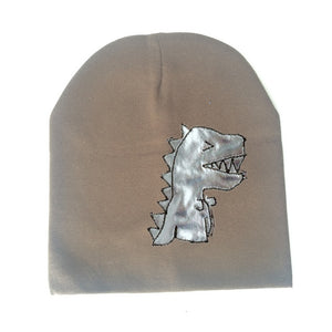 Baby Knitted Warm Cotton T-Rex Beanie Multiple Color Options