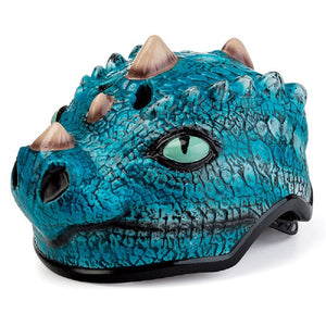 dinosour motorcycle helmet Ultralight Kids Bicycle Sport Safety Protective Spiked Dinosaur Helmet 3 Color Options