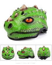 Ultralight Kids Bicycle Sport Safety Protective Spiked Dinosaur Helmet 3 Color Options