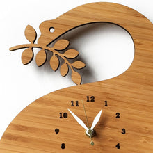Wood Brontosaurus Wall Clock