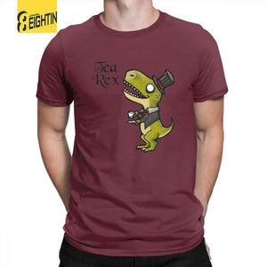 Tea Rex  Cotton T-Shirt Multiple Color Options
