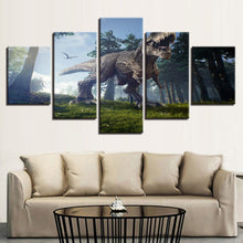 5 Panel T-Rex Canvas Posters And Prints
