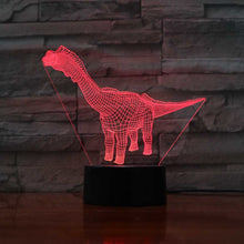 3D Supersaurus Dinosaur 7 Colorful Changing Led Touch Button Night Light