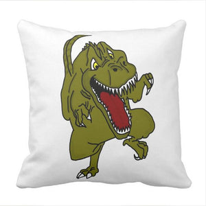 T-Rex In Effect Dinosaurs Throw Pillow Case Cover