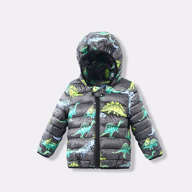 boys dinosaur coat