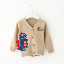 Hungry Rex  Dinosaur Knitted Button Up Cardigan Sweater 3