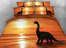 Brachiosaurus Epic Sunset Dinosaur Duvet Cover Set
