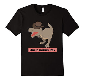 Unclesaurus Rex Dinosaur Cotton T Shirts 9 Color Options