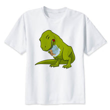 Just A Little Further Cotton T-Rex Loves Cookies Hates Cookie Jars T-shirt