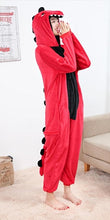 Red Dinosaur Onesie Costume Pajamas