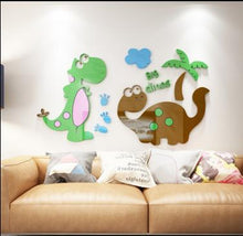 Cutie Dinosaur Friends 3D Acrylic Wall Decal Art Multiple Size & Dinosaur Options