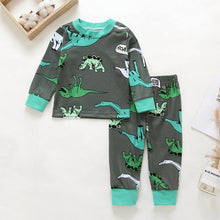Roar Grey Dinosaur Long Sleeve Shirt & Pants Baby Set