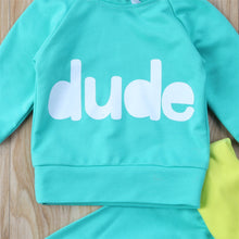 Dude Or Duh Hoodie Sweatpants Baby Set