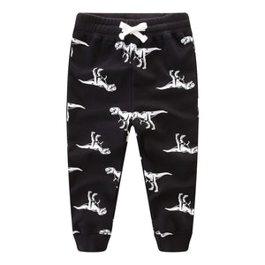 T-Rex Black & White Cotton Sweatpants