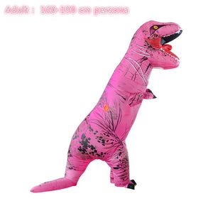 Adult Inflatable T-Rex Pink Dinosaur Cosplay Halloween Costume
