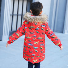 So Meta Down Faux Fur Winter Dinosaur Parka Hooded Jacket 4 Color Options