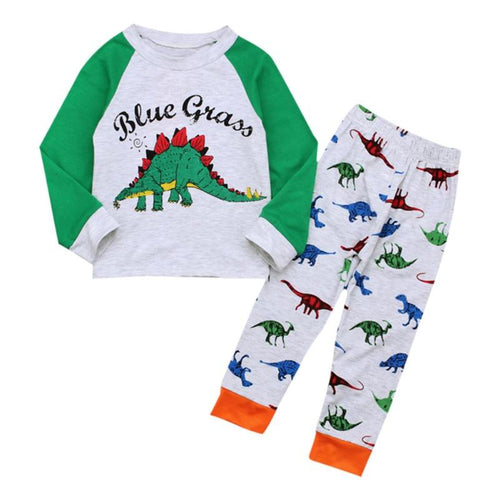 Blue Grass Raglan Long Sleeve Shirt Pants Baby Set