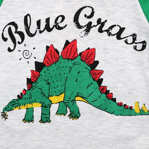 Blue Grass Raglan Long Sleeve Shirt Pants Baby Set