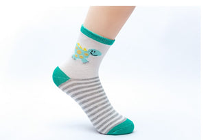 5 Pair Children's  Dino Socks