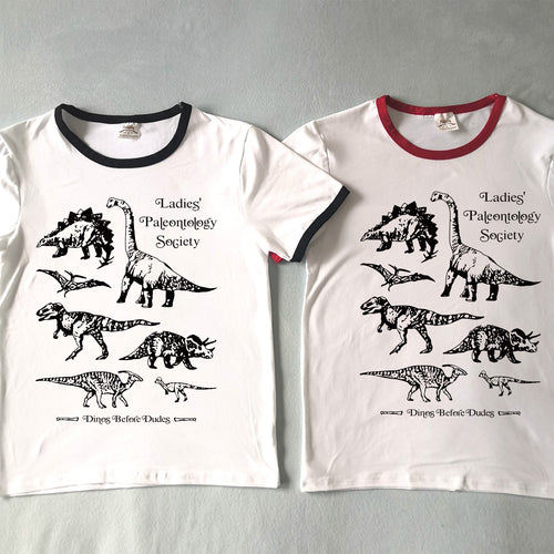 Ladies Paleontology Society Dinosaur Graphic T-shirt
