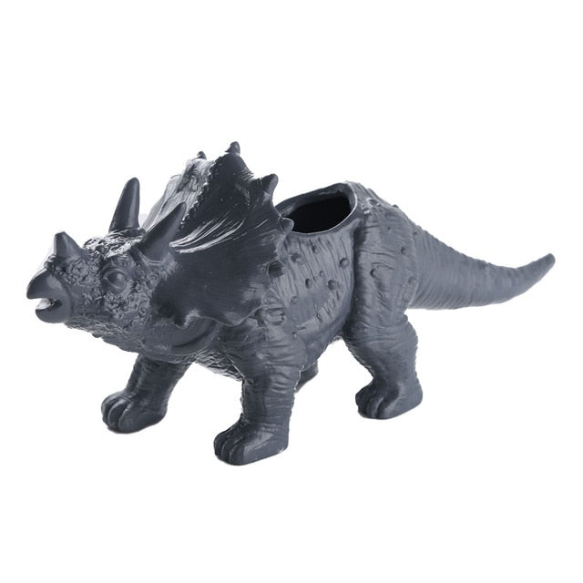 triceratops succulent Plastic Triceratops or Brontosaurus Dinosaur Flower Succulent Cactus Plant Pot