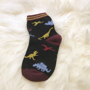 Kids Dinosaur Squad Cotton Socks