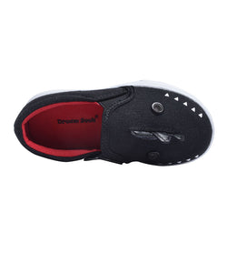 Black & Red Dinosaur Slip-On Sneaker